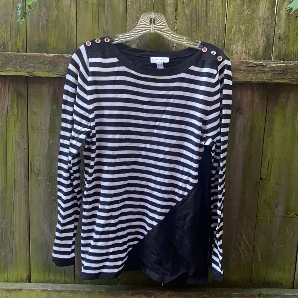 Susan Graver striped top sz. M